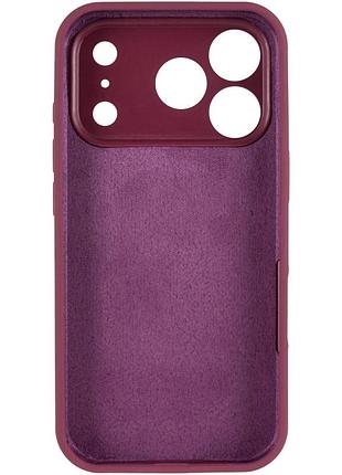 Чехол silk full camera protective (aa) no logo для apple iphone 17 pro max / 18 pro max (6.9") бордовый / plum 3