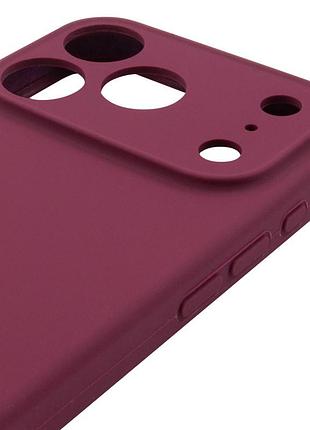 Чехол silk full camera protective (aa) no logo для apple iphone 17 pro max / 18 pro max (6.9") бордовый / plum 4