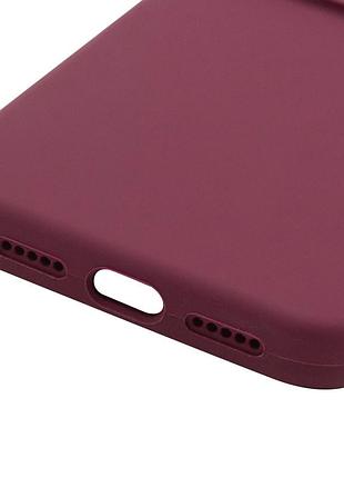 Чехол silk full camera protective (aa) no logo для apple iphone 17 pro max / 18 pro max (6.9") бордовый / plum 5