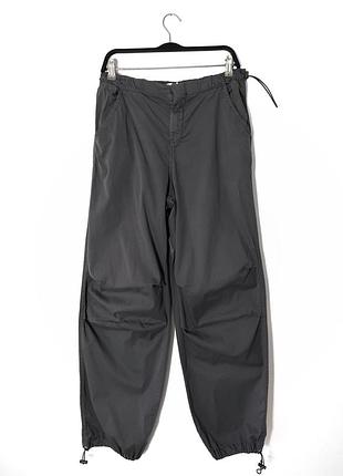 Серые брюки баллоны оверсайз pull &amp; bear