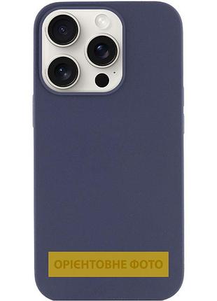 Чехол silk (aa) no logo with magnetic fit для apple iphone 17 pro / 18 pro (6.3") темно-синий / midnight blue