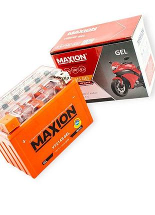 Аккумулятор 12v 11.2а (150х87х110) гелевый maxion оранжевый ytz 12s