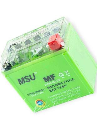 Аккумулятор 12v 5a (113x70x107) aktiv гель зеленый msu качество