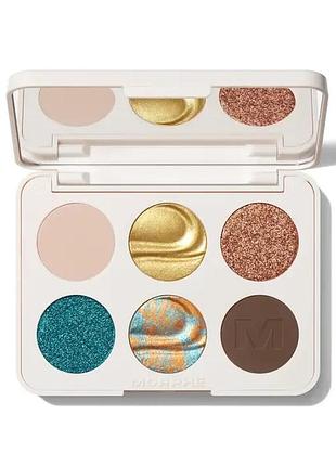 Morphe chromaplus 6-pan eyeshadow palette python code — палетка тіней із насиченим пігментом