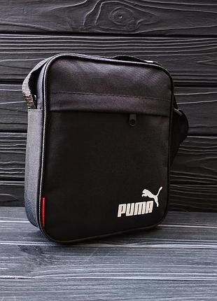 Спортивна барсетка puma — чорна сумка через плече на кожен день