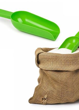 Совок средний пластиковый для сахара, специй, сыпучих продуктов, салатовый | 88560