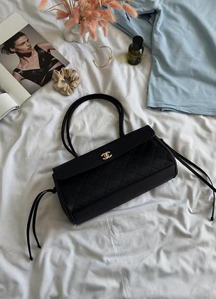 Chanel 26s "preppy coco" small bag black gold