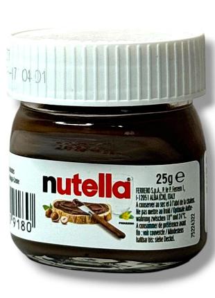 Ореховая паста с какао nutella mini (25 г, стеклянная баночка)