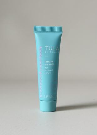 Tula skincare — instant de-puff eye renewal serum — сироватка для шкіри навколо очей проти набряклості