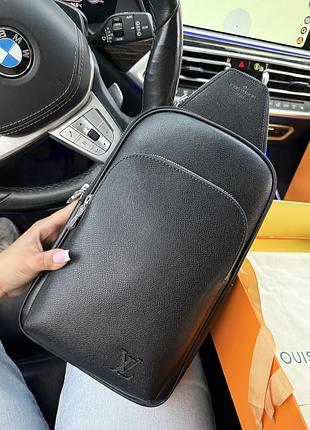 Сумка чорна чоловіча slingbag