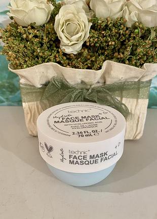 🇬🇧 technic hydrate face mask зволожуюча маска для обличчя з гіалуроновою кислотою 70 мл