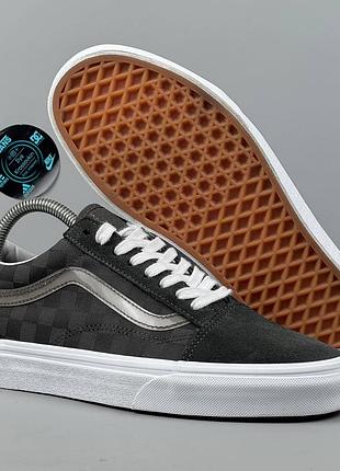 Унисекс vans old skool check  кеди кросівки кеды кроссовки обувь взуття черевики для міста класичні повсякденне універсальні ванс олд скул