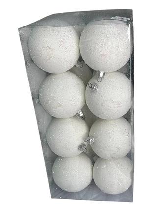 Набор игрушек на елку звезды k72-01 19540 8 см 16 шт белый