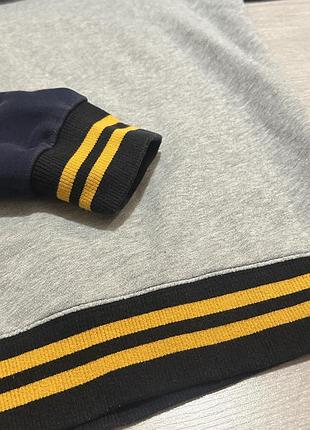 Лонгслів g-star raw сірий з синім 5