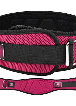 Пояс для важкої атлетики rdx rx4 eva curve неопреновий pink-xs