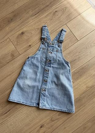 Джинсовий сарафан zara 110