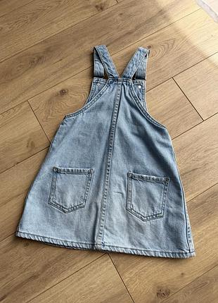 Джинсовий сарафан zara 110 2