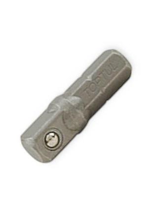 Перехідник з 1/4" (шестигран.) викрутка-вороток на (квадрат) для головок toptul