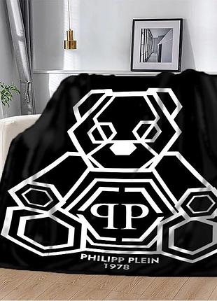 Плед 3d philipp plein черный 10593 135х160 см