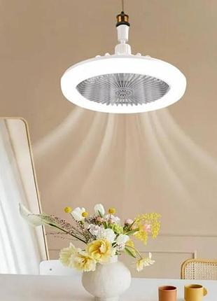 Лампа - вентилятор у патрон+пульт led multi-function fan light