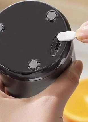 Блендер бездротовий портативний для фруктів juicer and 199 чорний