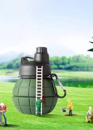Бутылка для воды раскладная граната kettle and-2 зеленая