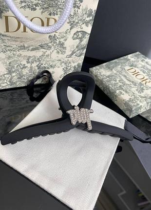 Брендова шпилька для волосся діор dior, чорна