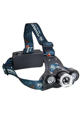 Фонарь налобный powerdex pd-9972 9344 15 вт