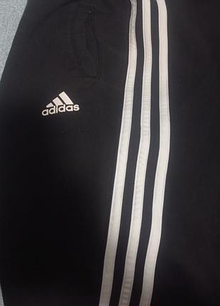Штаны спортивные adidas черные детские 12 лет