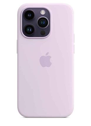 Силиконовый чехол для iphone с поддержкой magsafe лиловый - iphone 14 pro
