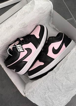 Nike air jordan 1 low black pink 3