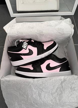 Nike air jordan 1 low black pink 4