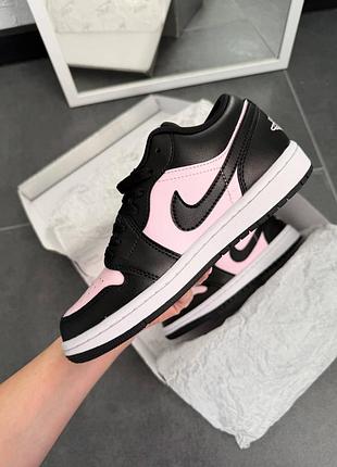 Nike air jordan 1 low black pink 8
