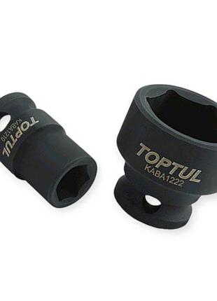 Головка торцевая шестигранная ударная 1/2" 22мм toptul