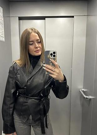 Куртка из экокожи 6