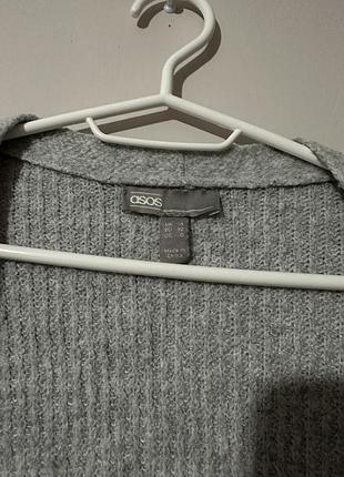 Сірий кардиган asos 2