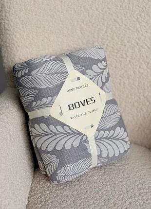 Плед-покрывало евро из муслина boves 21173 200х230 см светло-серый