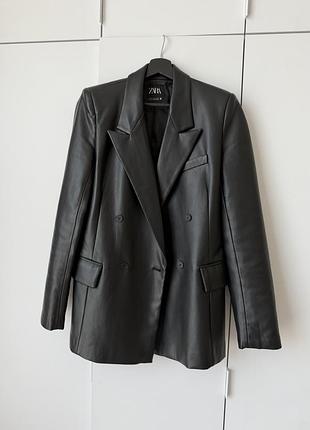 Жакет шкіряний zara