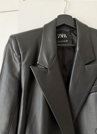 Жакет шкіряний zara 2
