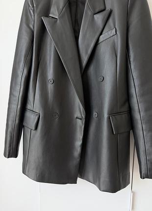 Жакет шкіряний zara 3