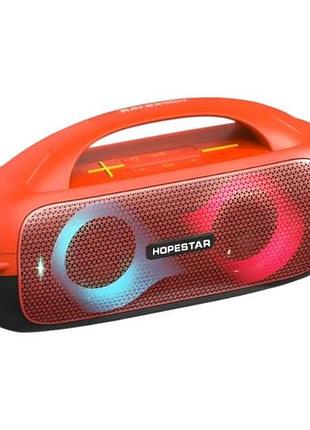 Колонка портативная беспроводная bluetooth 80вт 12000mah hopestar a50 оранжевая