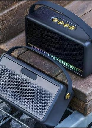 Колонка аккумуляторная портативная bluetooth m640 bt черная