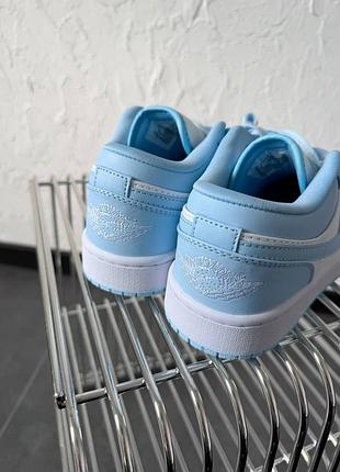 Nike air jordan 1 low blue white 7