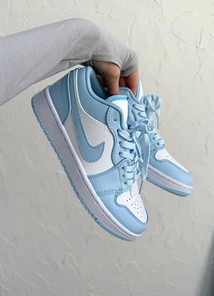Nike air jordan 1 low blue white 9