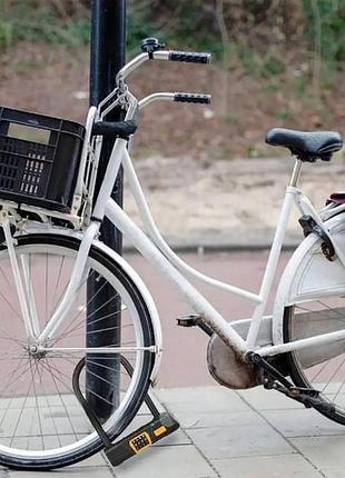 Велозамок кодовий u-lock feiri 1825 чорний