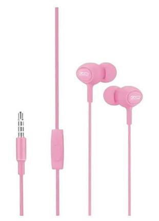 Наушники проводные xo s6 candy music earphone розовые