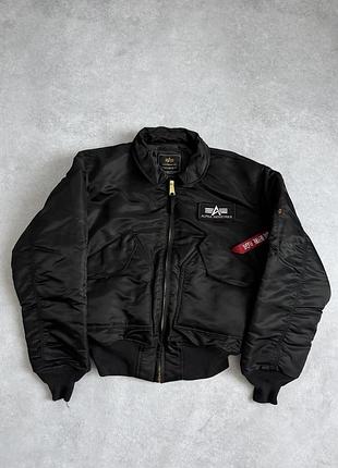 Бомбер alpha industries cwu 45 чорний