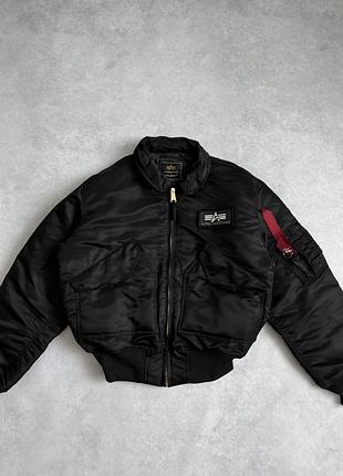 Бомбер alpha industries cwu 45 чорний 2