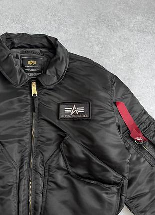 Бомбер alpha industries cwu 45 чорний 3