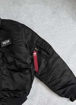 Бомбер alpha industries cwu 45 чорний 4